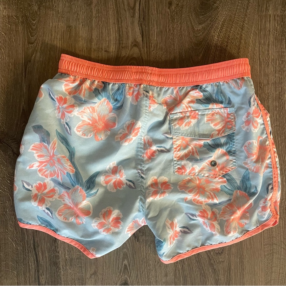 Maamgic Coral and Blue Swim Shorts - Picture 3 of 4